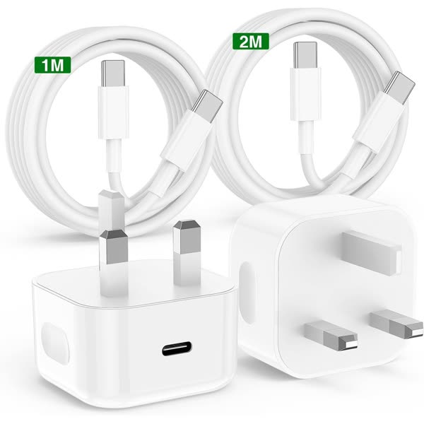UK plug fast chargers for iPhone and Samsung